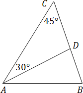 Треугольник ABC и высота AD