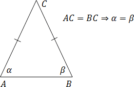 Равнобедренный треугольник ABC