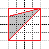Решение задачи B6 - описанный квадрат и разбиение на треугольники