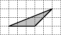 Треугольник на координатной сетке